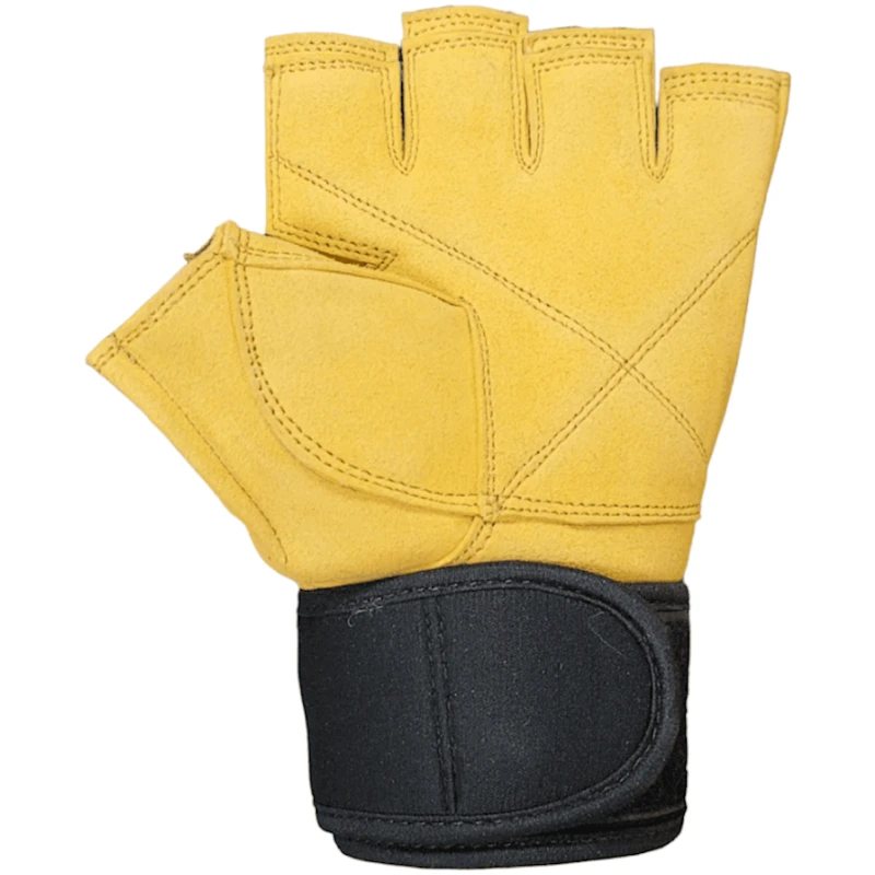 Перчатки для тренировок 808 WS0385, черные/желтые