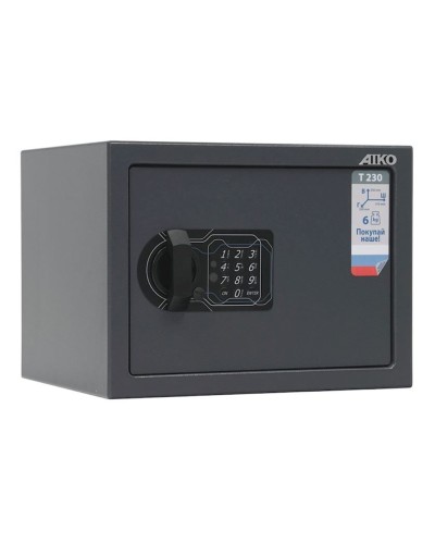 Ofis seyfi AIKO T 230, elektron kodlu, tünd boz