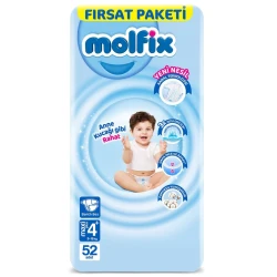 Подгузники Molfix размер 4, 52 штуки