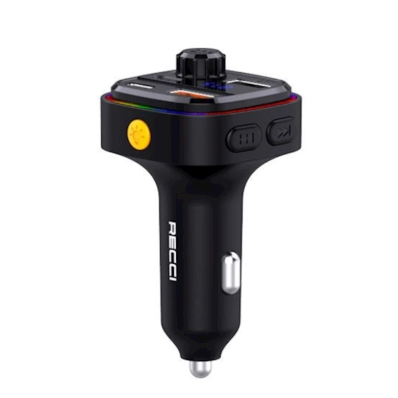 Автомобильное зарядное устройство Recci RQ08 Black Автомобильное зарядное устройство Recci RQ08 Black