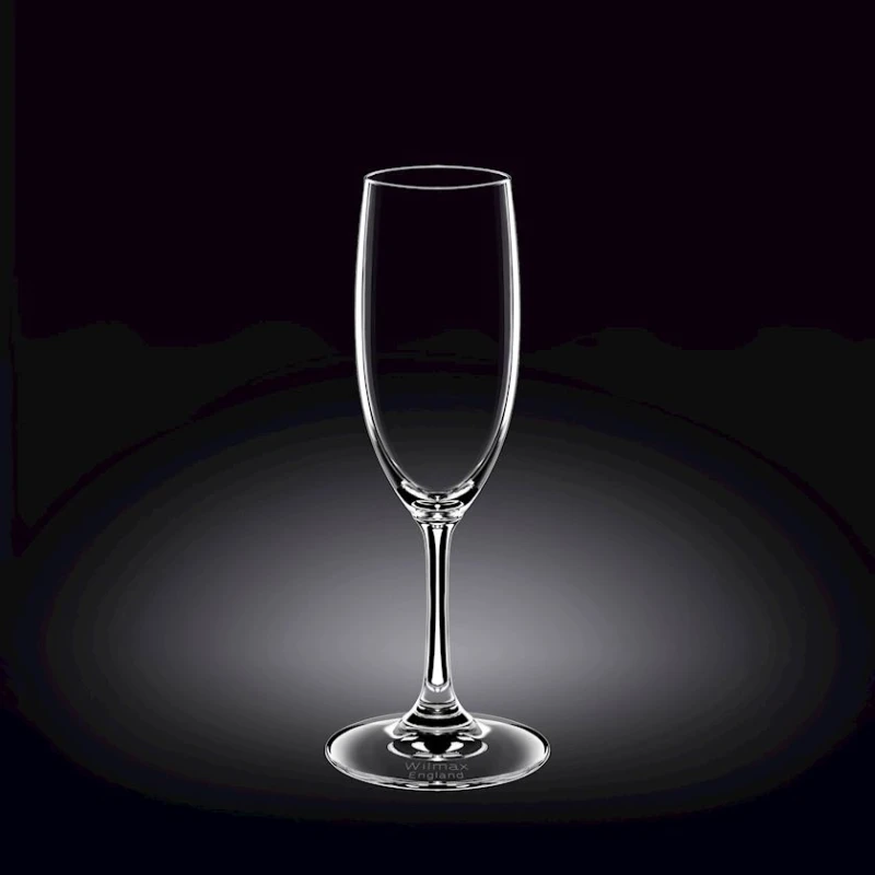 Набор бокалов для шампанского Wilmax 888027/6A, хрусталь, 230 мл, 6 шт