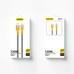 Кабель USB DUDAO L23AC, 1 м, 120W, Серый