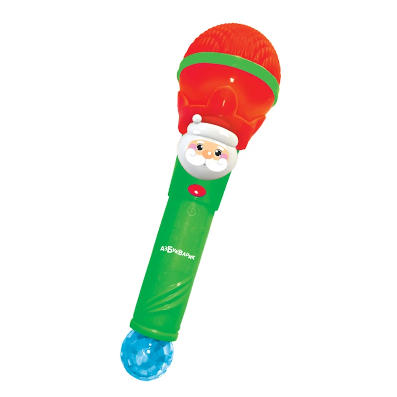 Микрофон Азбукварик Новогодний концерт, красный