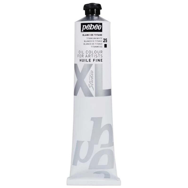 Масляная краска Pebeo Huile Fine XL Titanium White, белый, 200 мл