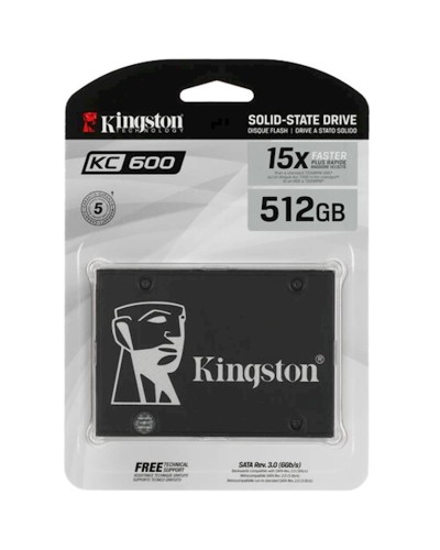 SSD yığıcı Kingston KC600 SATA SSD 512GB (SKC600/512G)