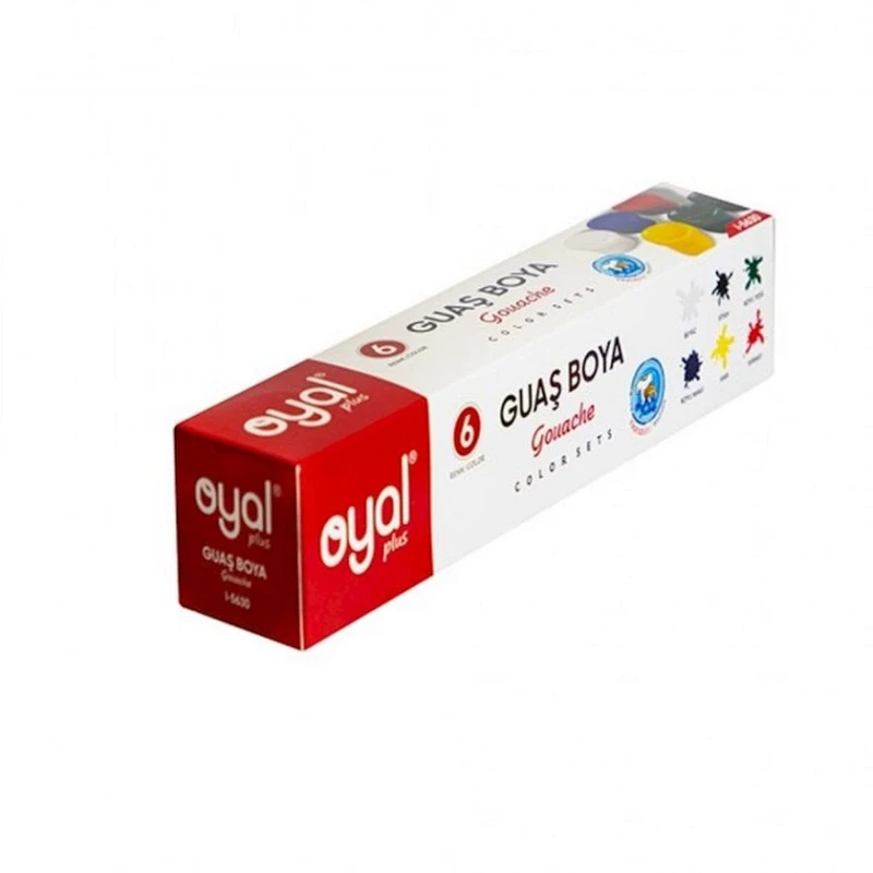 Гуашь Oyal Plus I-5630, 6 цветов, 20 мл Гуашь Oyal Plus I-5630, 6 цветов, 20 мл
