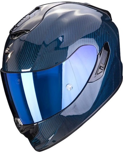 Motosiklet dəbilqəsi Scorpion EXO-1400 Evo Carbon Air Solid Blue XL
