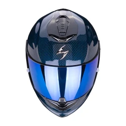Мотошлем Scorpion EXO-1400 Evo Carbon Air Solid Blue XL