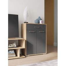Tumba 59.9x29.4x79.6 sm, LDSP, Boz/Qəhvəyi