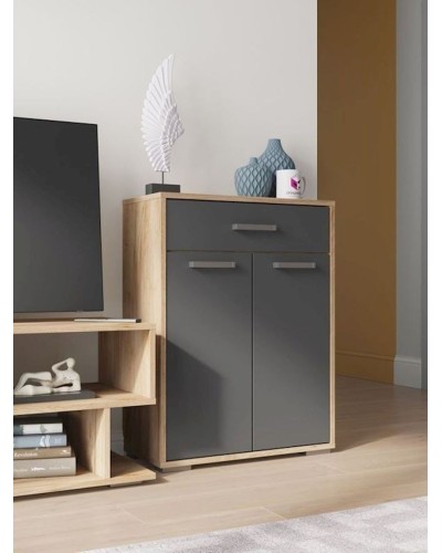 Tumba 59.9x29.4x79.6 sm, LDSP, Boz/Qəhvəyi