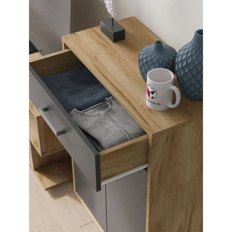 Tumba 59.9x29.4x79.6 sm, LDSP, Boz/Qəhvəyi