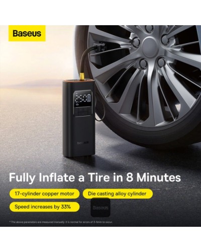 Avtomobil üçün hava kompressoru Baseus SuperMini Pro 4000 mAh, Qara
