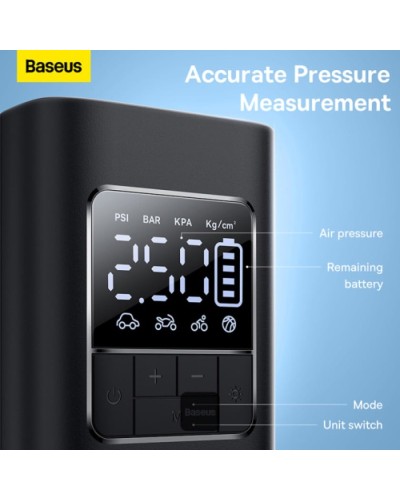 Avtomobil üçün hava kompressoru Baseus SuperMini Pro 4000 mAh, Qara