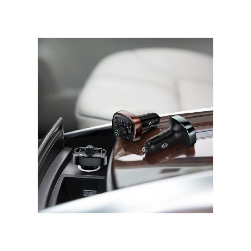 Автомобильное зарядное устройство с FM-трансмиттером Baseus CCALL-TM01 Автомобильное зарядное устройство с FM-трансмиттером Baseus CCALL-TM01