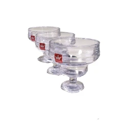 Набор креманок Yujing Glass Ware YJZJ-6804, 3 шт, прозрачные