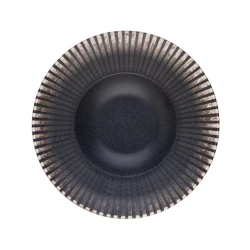 Тарелка глубокая ID-Fine Reckless Miro, фарфор, серая, 460 мл, 29 см