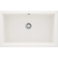 Mətbəx çanağı Deante Corda ZQAA10D, qranit, ağ, 50x80 sm