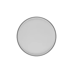 Тарелка ID-Fine Modest Black Stolt, фарфор, белая/черная, 28 см