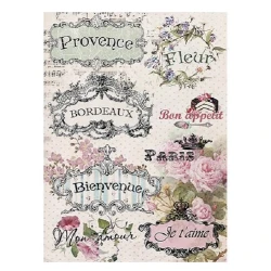 Рисовая бумага для декупажа Cadence А3 - 203