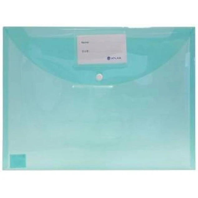 Папка Atlas для документов, пластик, голубой Папка Atlas для документов, пластик, голубой