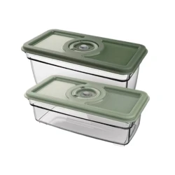 Набор пластиковых контейнеров для вакуумного хранения Electrolux 16 л, 20x15x25 см, 5 шт, стекло, прозрачный