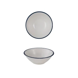 Миска ID-Fine Modest Navy Lona, фарфор, белая, 90 мл, 10 см