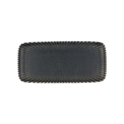 Блюдо ID-Fine Reckless Quadro, фарфор, серое, 22х10 см