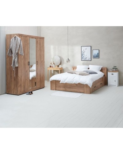 Kosmetika masası JYSK Saksild, 80x35x137 sm, açıq qəhvəyi