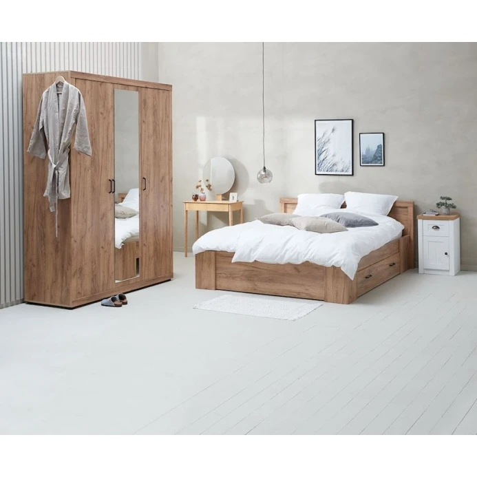 Туалетный столик JYSK Saksild, 80x35x137 см, светло-коричневый Туалетный столик JYSK Saksild, 80x35x137 см, светло-коричневый