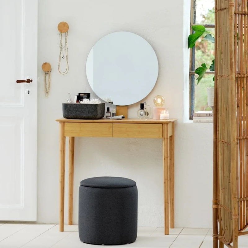 Туалетный столик JYSK Saksild, 80x35x137 см, светло-коричневый Туалетный столик JYSK Saksild, 80x35x137 см, светло-коричневый