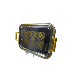 Поднос HMSD_K752XL, 49х35 см, серебристый Поднос HMSD_K752XL, 49х35 см, серебристый