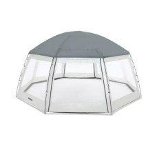 Hovuz üçün tent Bestway 58612, dairəvi, 600x600x295 sm, boz/şəffaf