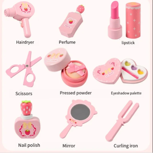 Трюмо и стул LZJ-0718, розовый, 96x49x36.5/49x29x23.5 см Трюмо и стул LZJ-0718, розовый, 96x49x36.5/49x29x23.5 см