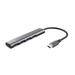 USB хаб Trust Halyx USB-C To 4 Port USB-A 3.2 Gen1 (24948)