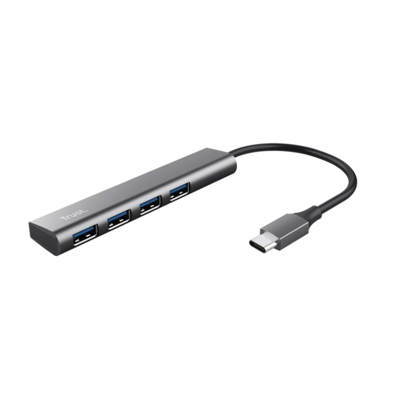 USB хаб Trust Halyx USB-C To 4 Port USB-A 3.2 Gen1 (24948) USB хаб Trust Halyx USB-C To 4 Port USB-A 3.2 Gen1 (24948)