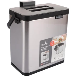 Мусорный контейнер boxcop_001, 3 л, серебристый Мусорный контейнер boxcop_001, 3 л, серебристый