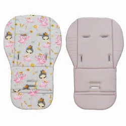 Матрас для коляски Softcare, серый/балерина, 78х33 см