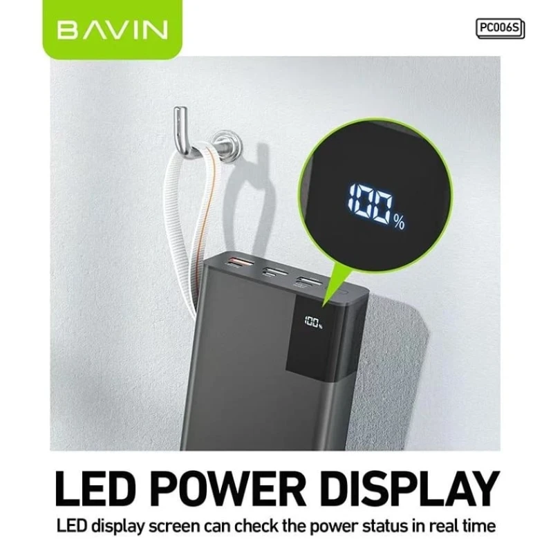 Xarici akkumulyator Bavin PC006 30000 mAh Black Xarici akkumulyator Bavin PC006 30000 mAh Black