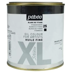 Масляная краска тонкотертая Pebeo XL, Белила титановые 650 мл