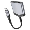 Адаптер Hoco LS39 Type-C to Type-C + 3.5mm Black