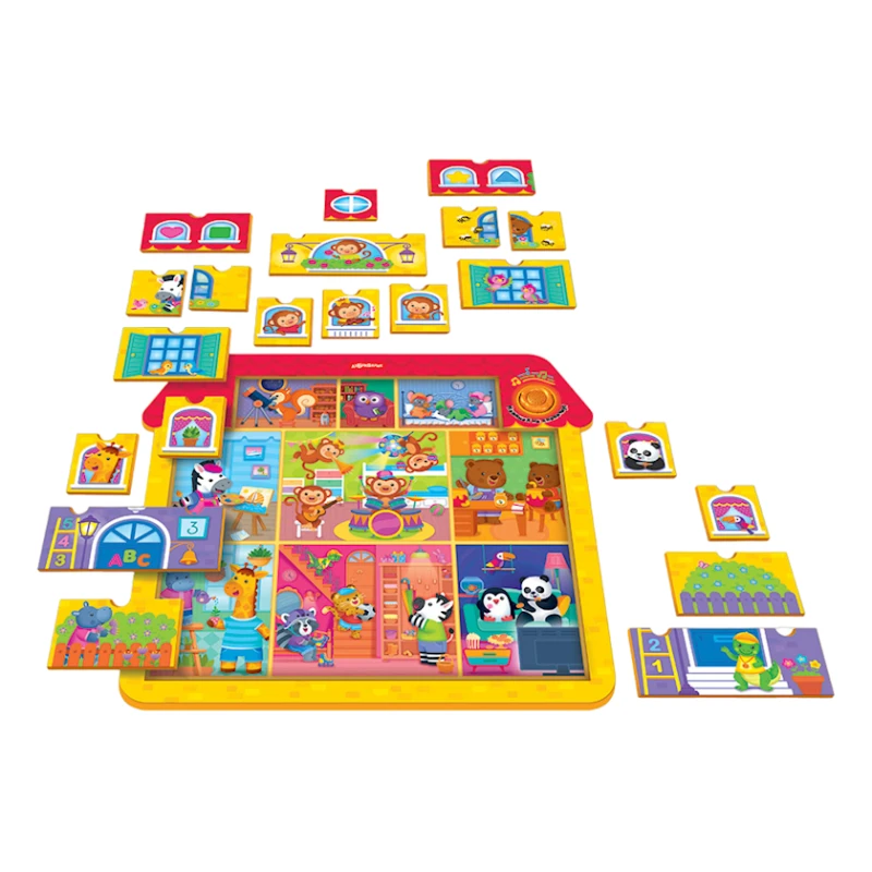 Музыкальные пазлы Азбукварик Домик Друзей, 3+ года, 21 элементов