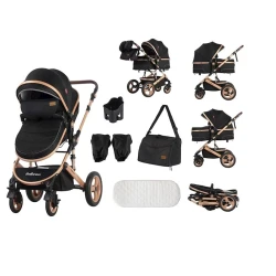 Детская коляска Belecoo 530H, черная Детская коляска Belecoo 530H, черная