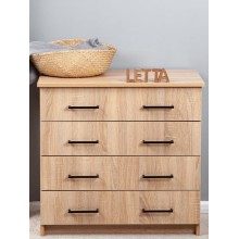 Tumba Letta, LDSP, bej, 72х40х75 sm