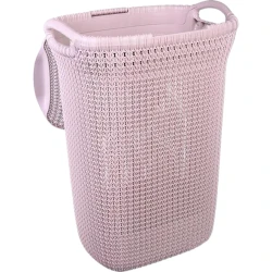 Корзина для белья Curver Knit, 57 л, фиолетовая Корзина для белья Curver Knit, 57 л, фиолетовая