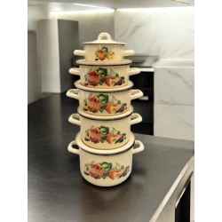 Набор кастрюль Gallery Home GH-000081, эмаль, разноцветный