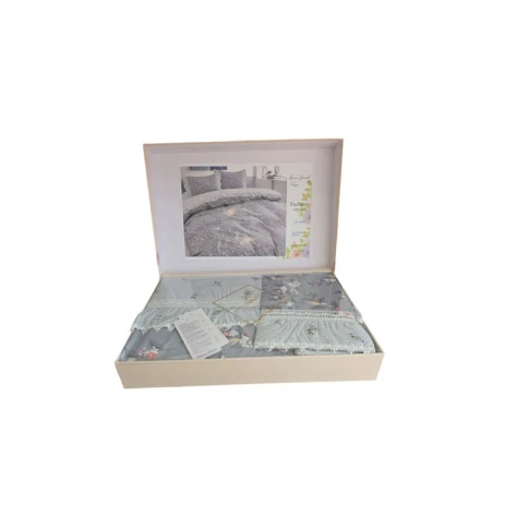 Комплект постельного белья Lavita Grand 2110000003375, пододеяльник 200x230 см, простыня 230x240 см, наволочки 50x70 см, двуспальный, разноцветный Комплект постельного белья Lavita Grand 2110000003375, пододеяльник 200x230 см, простыня 230x240 см, наволочки 50x70 см, двуспальный, разноцветный