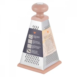 Sürtgəc Werner Eletto 51176, dördtərəfli, paslanmayan polad/plastik, 22.5 sm, boz