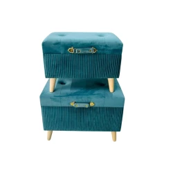 Пуфик, голубой, 2 шт