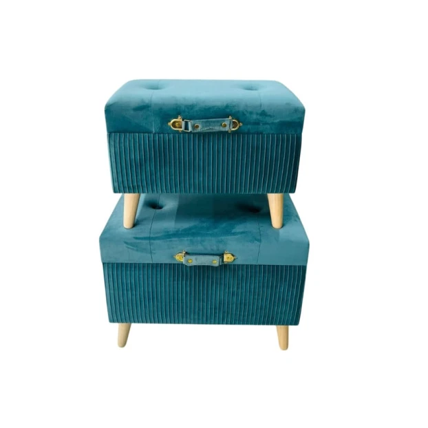 Пуфик, голубой, 2 шт Пуфик, голубой, 2 шт