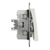 Выключатель Schneider Electric Asfora EPH0170123, бежевый, 7.1х7.1 см